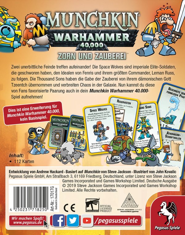 Munchkin Warhammer 40.000: Zorn und Zauberei (Erweiterung)