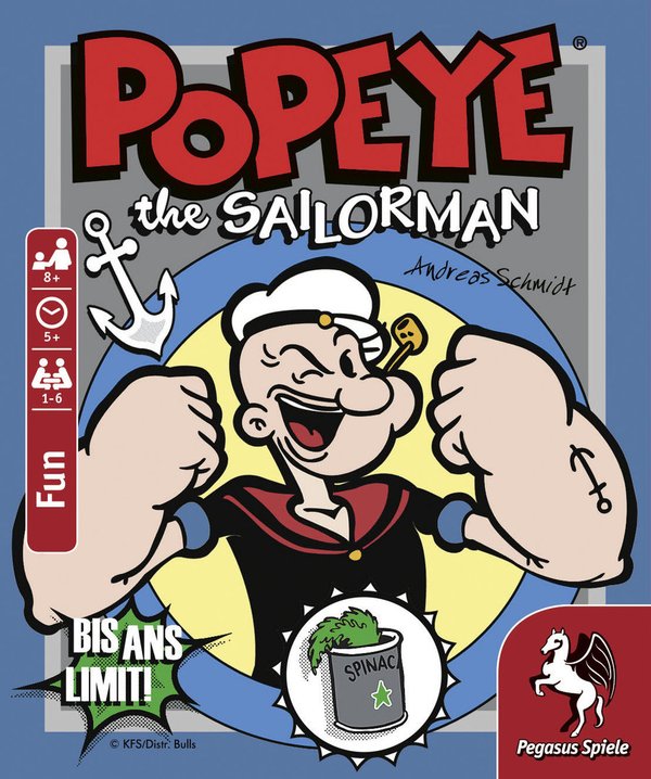 Popeye the Sailorman: Bis ans Limit! (Bierdeckelspiel)