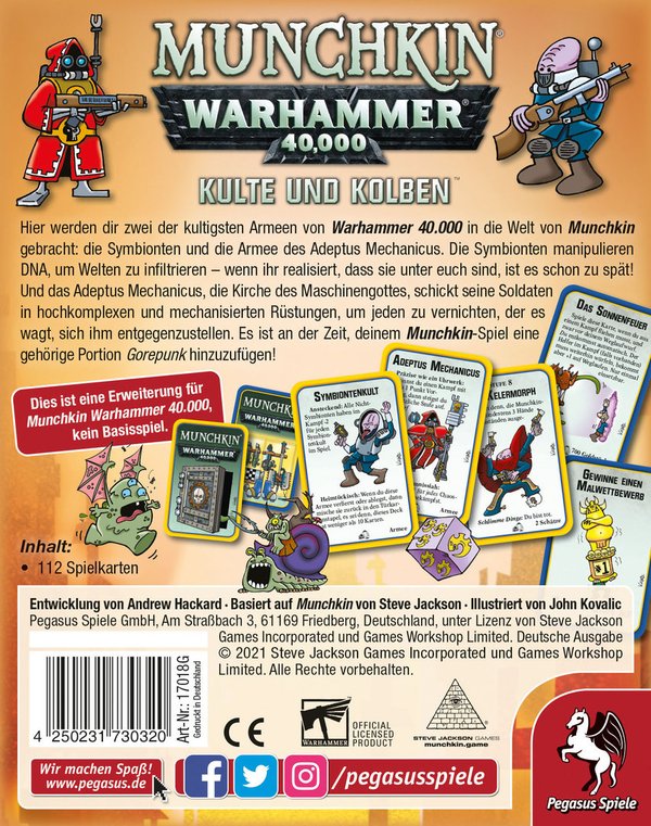 Munchkin Warhammer 40K: Kulte & Kolben