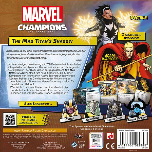 Marvel Champions deutsch - The Mad Titan's Shadow