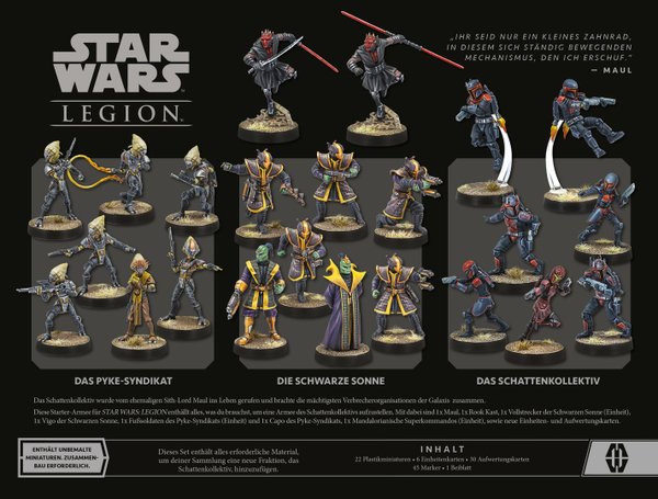 Star Wars: Legion Schattenkollektiv Starterset